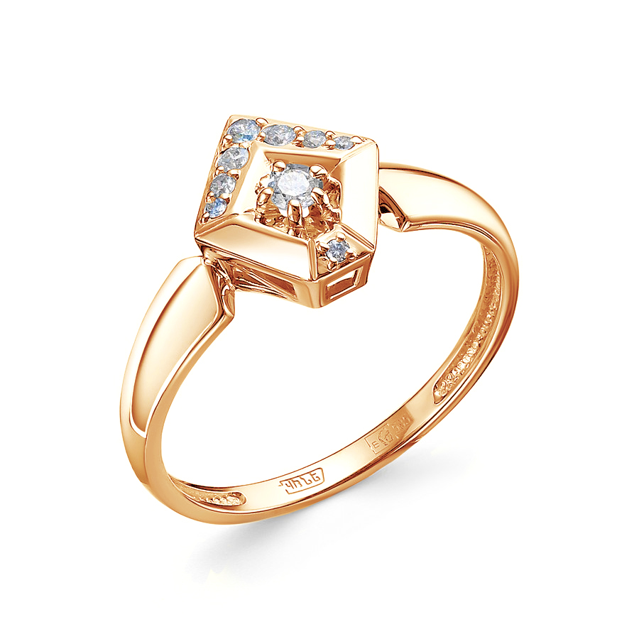 Кольцо, золото, бриллиант, 01-3971